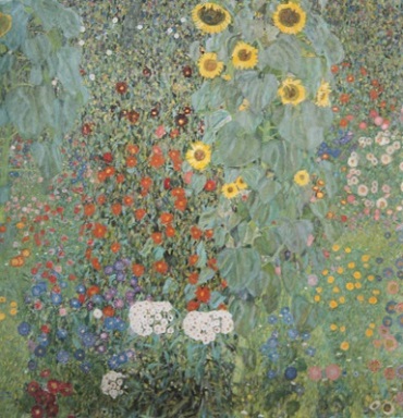 Klimt Cottage Garden with Sunflowers
