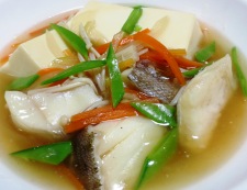 豆腐と鱈（たら）の中華風煮込み　調理⑥