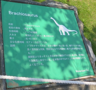 フルーツパーク　ブラキオサウルス
