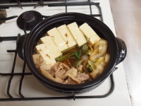 牡蠣入り肉豆腐鍋93